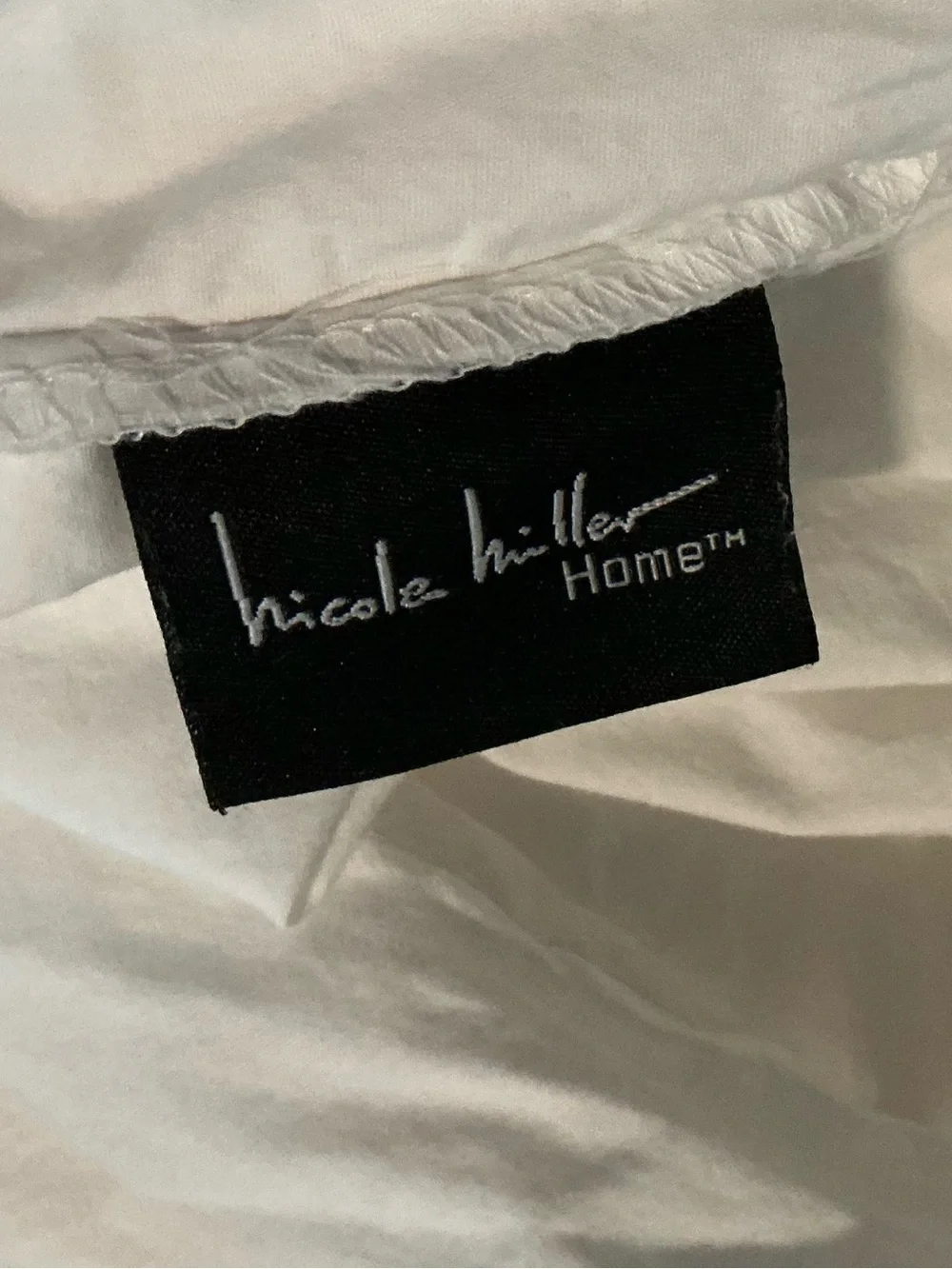 Nicole Miller Crisp White Duvet